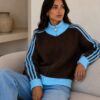 STREEP VEST BRUIN - BLAUW - Afbeelding 3