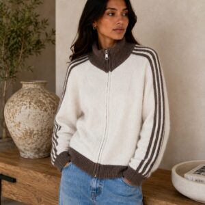 STREEP VEST BEIGE