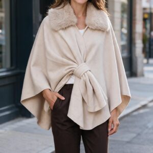 PONCHO BEIGE BOND